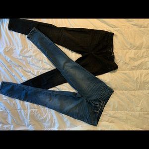Two pairs Universal Thread high rise Jeggings